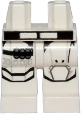 Hips and Legs with SW Flametrooper Ep. 7 Black and Gray Lines Armor with Bullet Belt in Right Leg Pattern