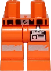 Hips and Legs with Belt, Worn Reflective Stripes and &#39;EMMET&#39; Name Tag Pattern