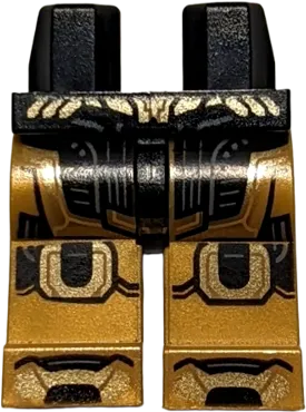 Hips and Pearl Gold Legs with Armor, Gold and Black Panels Pattern &#40;Thanos&#41;