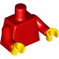 Torso Plain / Red Arms / Yellow Hands