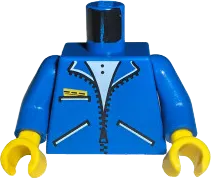 Torso Zipper Jacket and 3 Pockets Pattern / Blue Arms / Yellow Hands