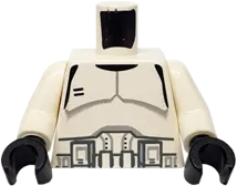 Torso SW Armor Clone Trooper Pattern / White Arms / Black Hands