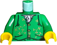 Torso Harry Potter Gilderoy Green Vest Pattern / Green Arms / Yellow Hands