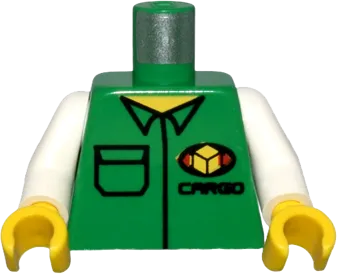 Torso Cargo Logo with Shirt Pattern / White Arms / Yellow Hands