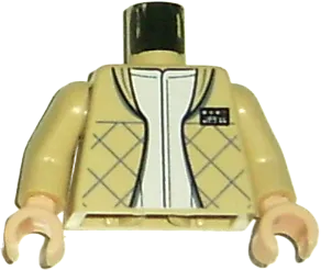 Torso SW Checkered Jacket with White Undershirt Pattern &#40;Leia&#41; / Tan Arms / Light Nougat Hands