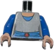 Torso SW Light Bluish Gray Shirt, Blue Belt with Red Buckle Pattern &#40;Padme&#41; / Blue Arms / Light Nougat Hands