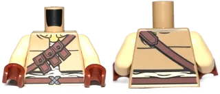 Torso SW Vest with Three Pocket Shoulder Belt Pattern / Tan Arms / Reddish Brown Hands