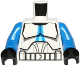 Torso SW Armor Clone Trooper with Blue 501st Legion Markings Pattern (Clone Wars) / Blue Arms / Black Hands