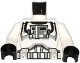 Torso SW Armor Clone Pilot Detailed Pattern / White Arms / Black Hands