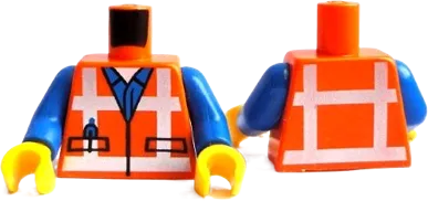 LEGO THE MOVIE 2 Emmet Lopsided Closed Mouth Smile