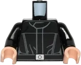 Torso SW Imperial Crew Uniform Jumpsuit, Thin Belt, and Small Silver Buckle Pattern / Black Arms / Light Nougat Hands