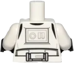 Torso SW Armor Stormtrooper, Detailed Armor Pattern without Shoulder Belts / White Arms / Black Hands
