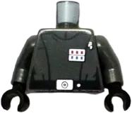 Torso SW Imperial Officer 5 &#40;Captain&#41; Pattern / Dark Bluish Gray Arms / Black Hands