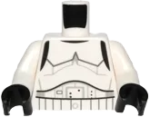 Torso SW Armor Stormtrooper, Detailed Armor Pattern without Shoulder Belts &#40;Rebels Cartoon Style&#41; / White Arms / Black Hands