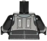 Torso SW Imperial Agent with Armor Vest Pattern &#40;Agent Kallus&#41; / Black Arms / Black Hands