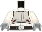 Torso SW Imperial AT-DP Pilot with Light Bluish Gray Vest and Black Belt Pattern / White Arms / Light Bluish Gray Hands