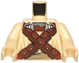 Torso SW Tusken Raider with Reddish Brown Crossed Belts with Pouches and Breathing Apparatus Pattern / Tan Arms / Tan Hands
