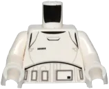 Torso SW Armor Stormtrooper Ep. 7 with Black, Gray and Dark Gray Lines Pattern / White Arms / White Hands