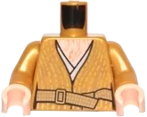 Torso SW Robe with Belt and Bare Chest with Wrinkles Pattern &#40;Supreme Leader Snoke&#41; / Pearl Gold Arms / Light Nougat Hands