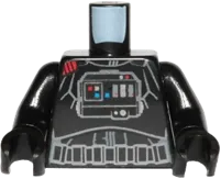 Torso SW Armor, Front Panel, Red Commander Insignia on Right Shoulder Pattern &#40;Iden Versio&#41; / Black Arms / Black Hands