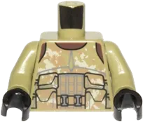 Torso SW Armor Camouflage Elite Corps Trooper Pattern 2 / Olive Green Arms / Black Hands