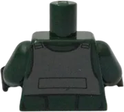Torso SW Rebel A-wing Pilot with Dark Bluish Gray Vest and Black Front Panel with Breathing Apparatus Pattern / Dark Green Arms / Black Hands