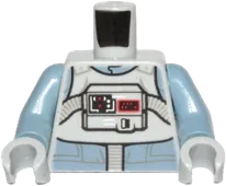 Torso SW AT-AT Driver with Sand Blue Jumpsuit and Bib with Breathing Apparatus Pattern / Sand Blue Arms / Light Bluish Gray Hands