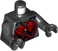 Torso SW Armor with Red and Black Plates Pattern &#40;Gar Saxon&#41; / Pearl Dark Gray Arms / Black Hands