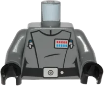 Torso Female SW Imperial Officer 17 &#40;Vice Admiral&#41; Pattern / Dark Bluish Gray Arms / Black Hands