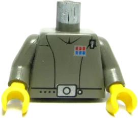 Torso SW Imperial Officer 1 &#40;Captain&#41; Pattern / Dark Gray Arms / Yellow Hands
