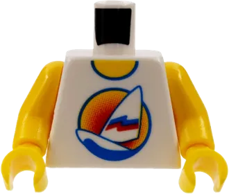 Torso Paradisa Sailboat with Sunset Pattern, Inside with Ribs &#40;Reissue&#41; / Yellow Arms / Yellow Hands