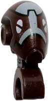 Minifigure, Head, Modified Mechanical with White Eyes and White and Black Pattern &#40;SW Commando Droid Captain&#41;