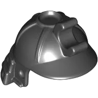 Minifigure, Headgear Helmet Ninja / Samurai with Clip and Long Visor