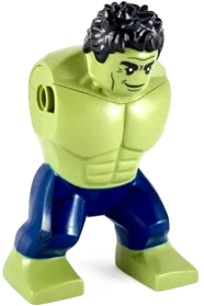 Body Giant, Hulk with Messy Hair and Dark Blue Pants Pattern