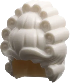 Minifigure, Hair Tall Rococo Wig with Curled Rolls