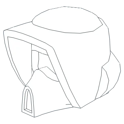 Minifigure, Headgear Helmet SW Scout Trooper